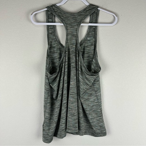 Athleta Green Gray Ultimate Scoop Mesh Athletic Athleisure Tank Top Size XL - Picture 2 of 6